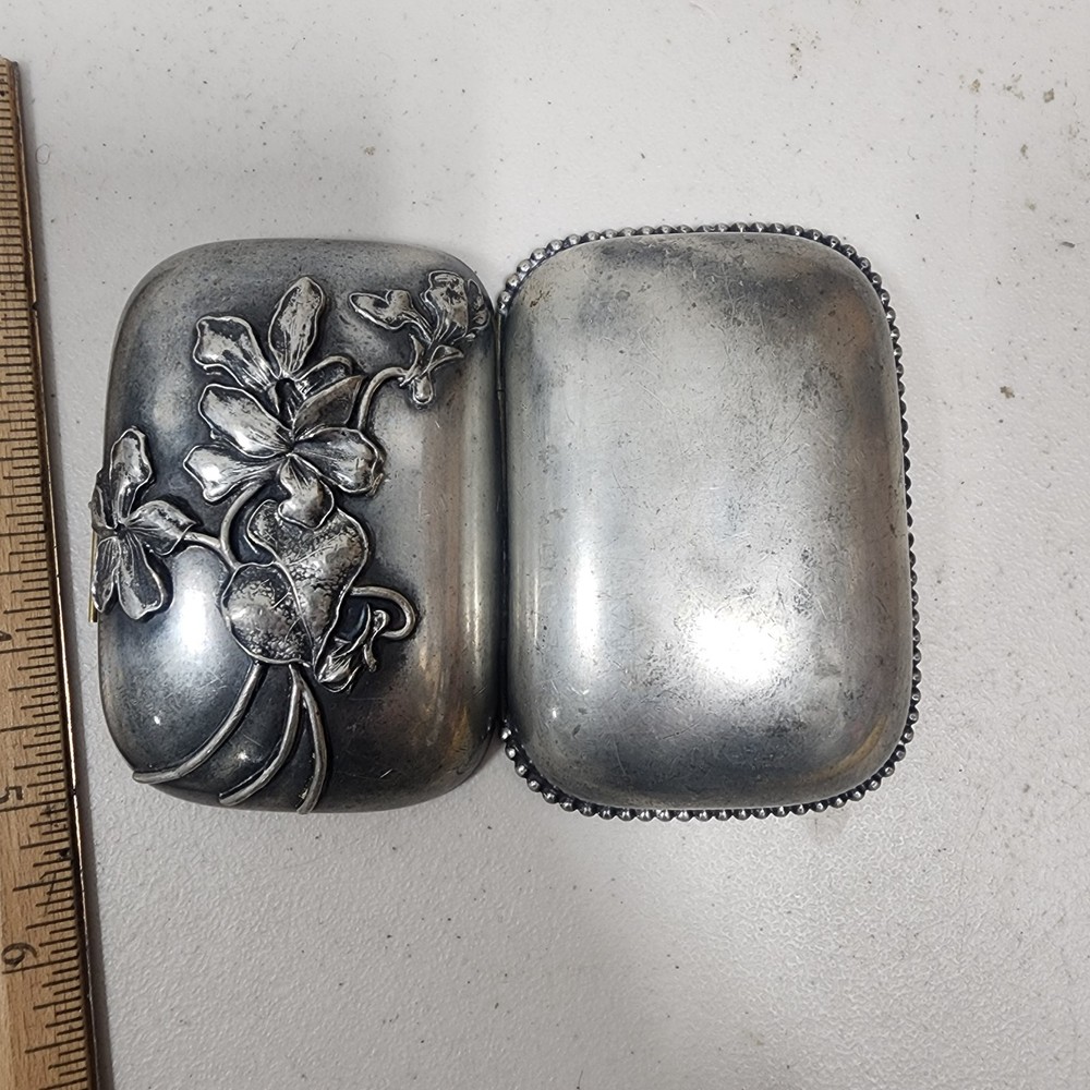 Quadruple Silver Plate Soap Box 1920s