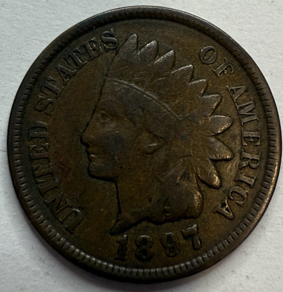1897 Indian Head Cent Exact Coin Imaged #IND809