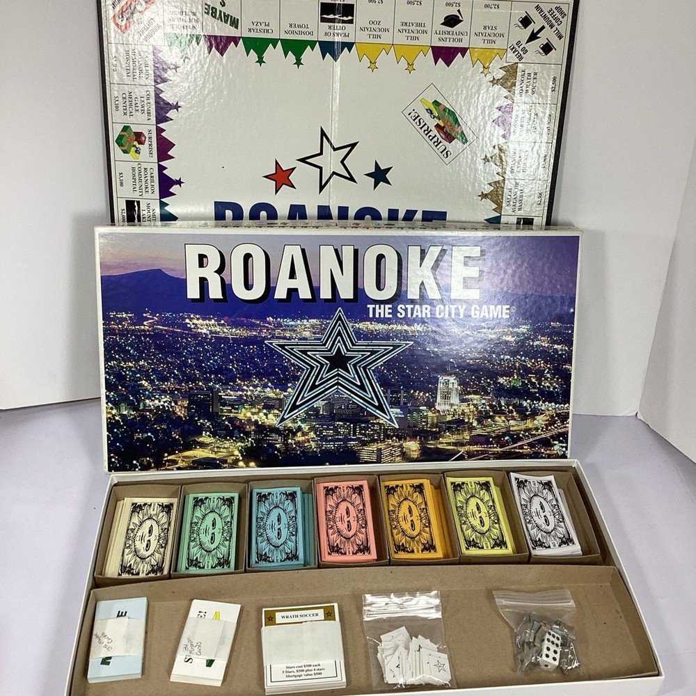 Roanoke Star City Board Game 1997