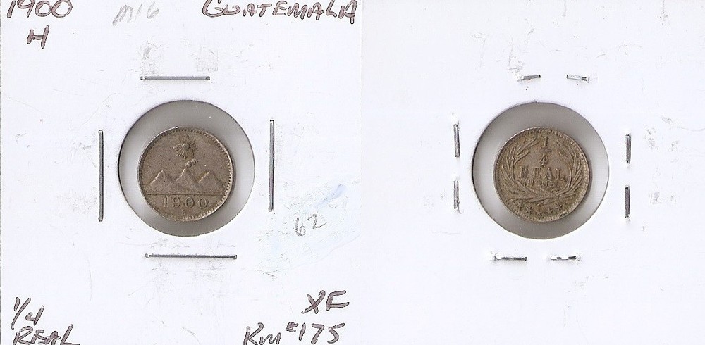 Guatemala 1/4 real 1900 H