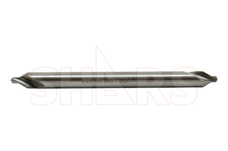 Shars #4 x 5" Long M2 60° Combined Drill & Countersink Center Drill !}