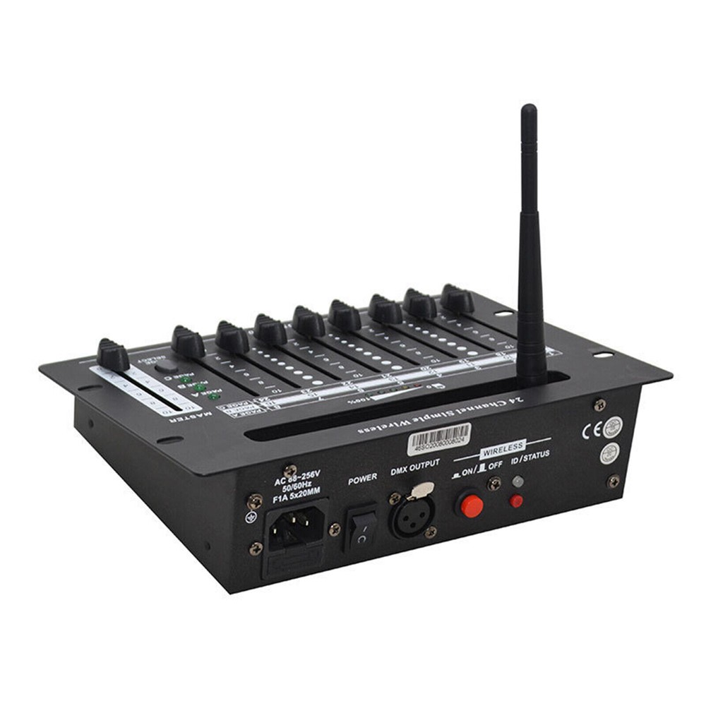 wireless 24 channel 2.4G dmx 512 controller battery console for dj stage light