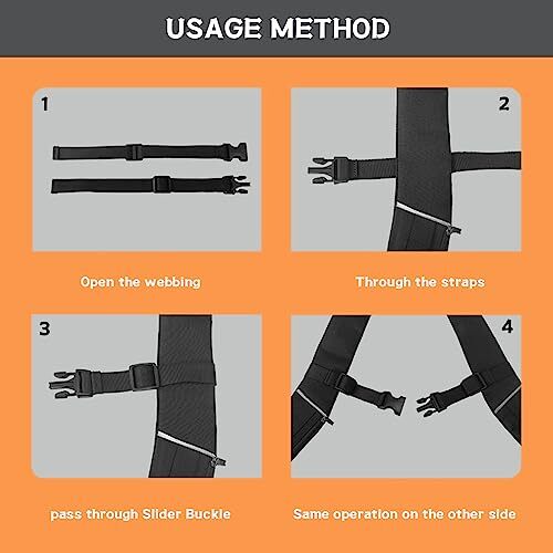 Backpack Chest Strap 2pcs Heavy Duty Adjustable Backpack Strap Quick Release ...