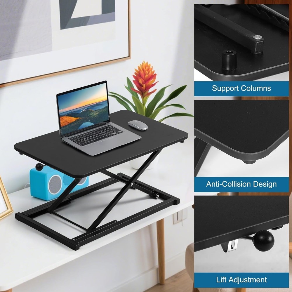 Height Adjustable Standing Desk Converter,Computer Keyboard Stand for Desktop...