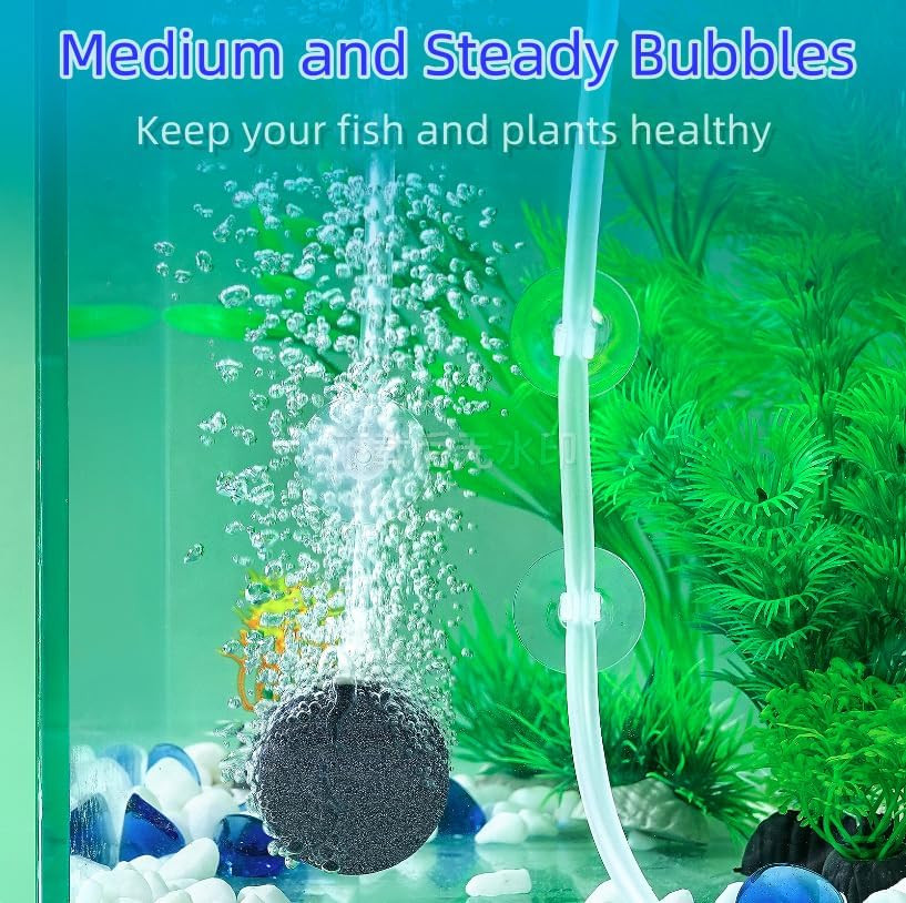 Air Stone Disc, 4 Packs, Aerator Bubble Diffuser, Air Pump Accessories for Hydro