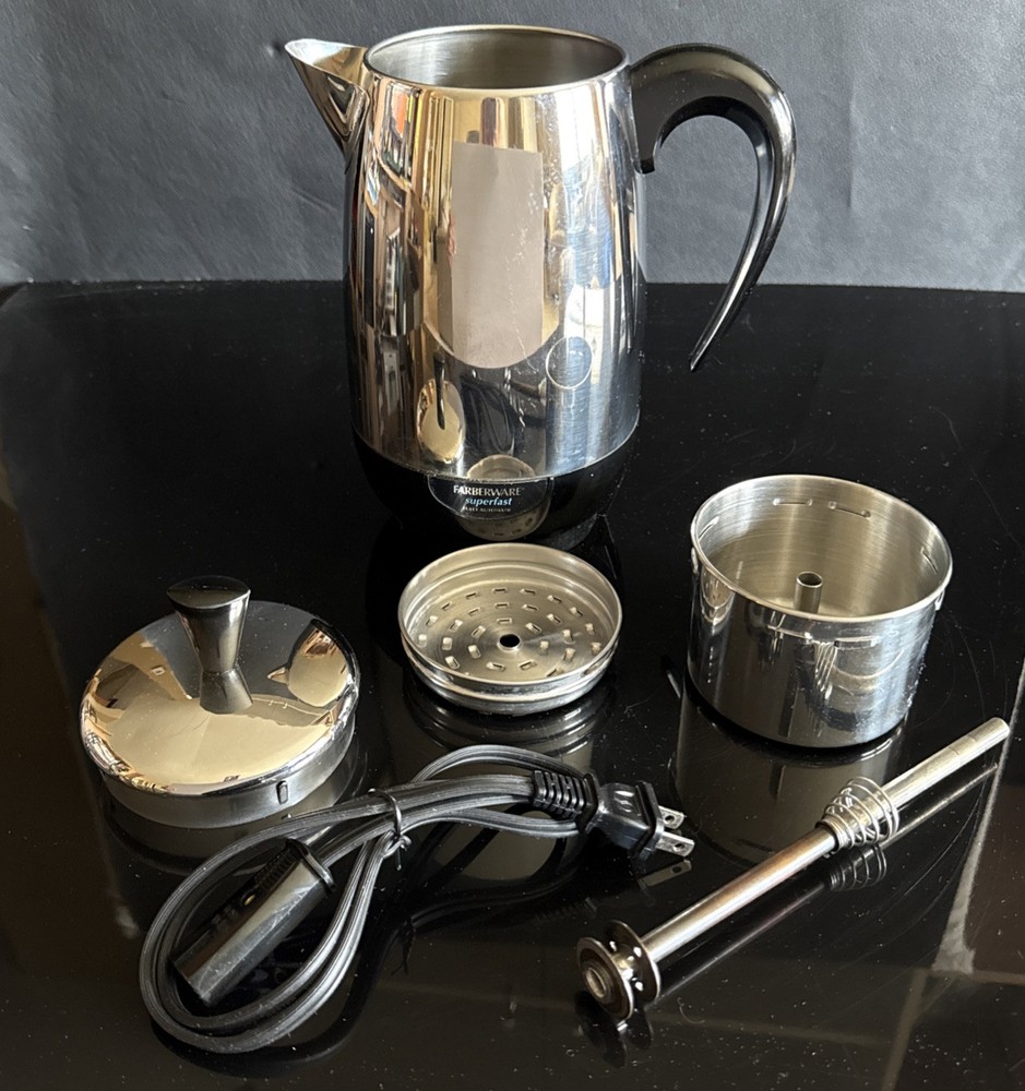 Faberware Superfast 2 - 8 Cup Electric Percolator Model FCP 280 - EUC