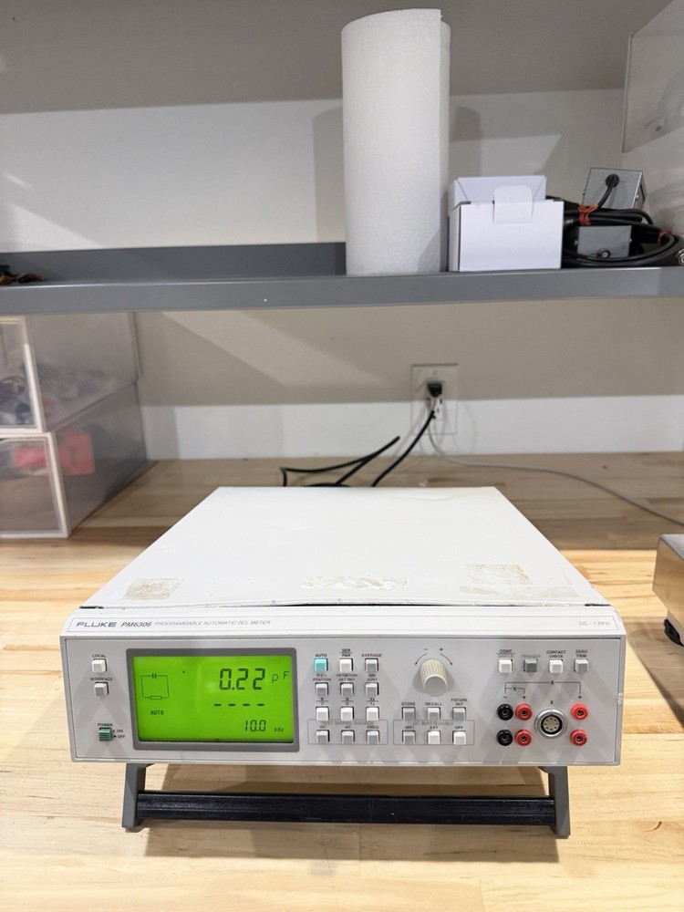 FLUKE PM6306 LCR PROGRAMMABLE AUTOMATIC RCL METER DC - 1MHZ (TESTED) SHIPS FAST