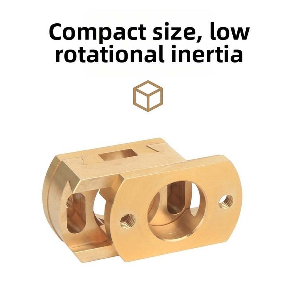 Brass Coupling for 3D Printer Z For STABILIZER Threaded Hole for T8 Screw Use
