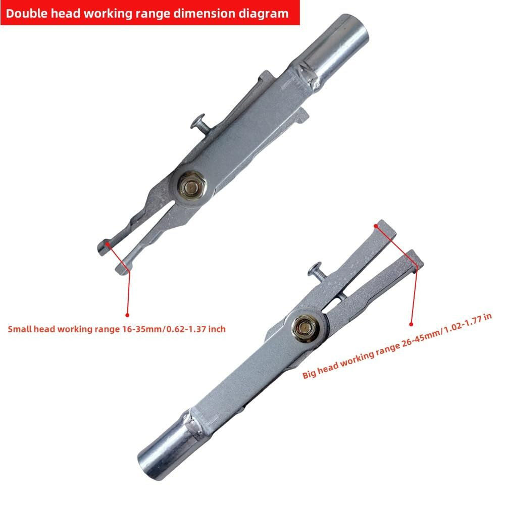 TIANAOKEJI Internal Bearing Puller Double Headed Slide silver
