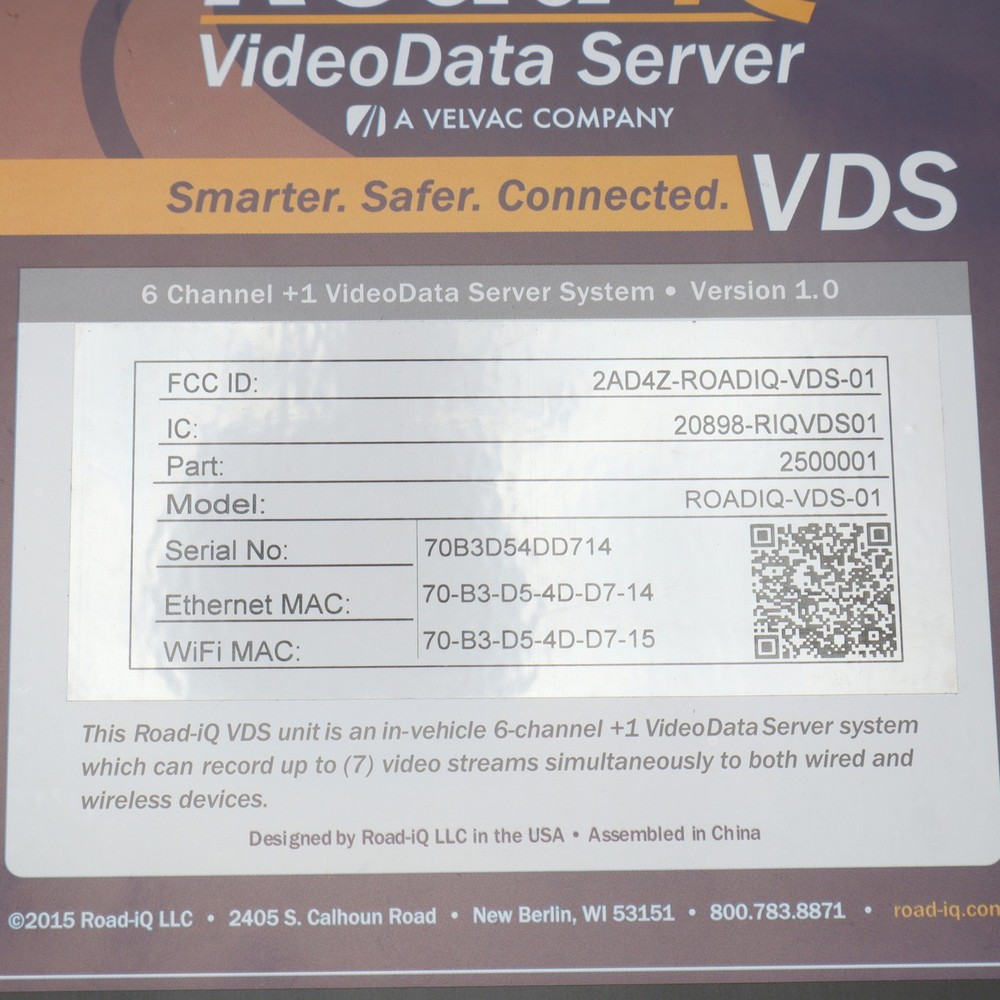 Velvac Road-iQ VDS Kit