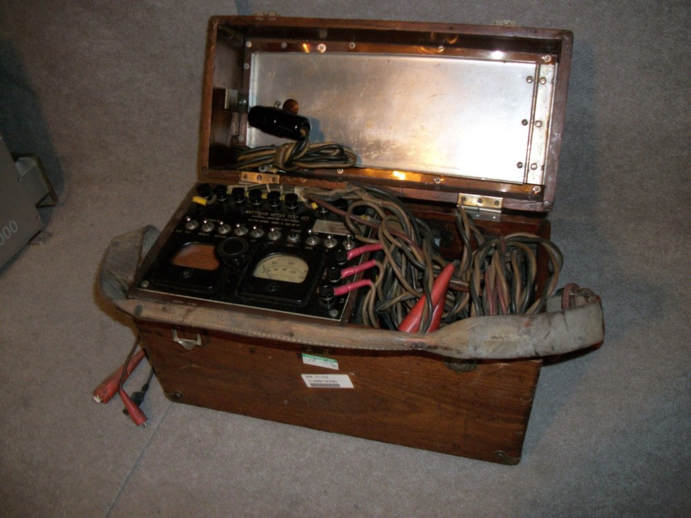 WATTHOUR METER TEST SET MODEL C IN WOODEN CASE