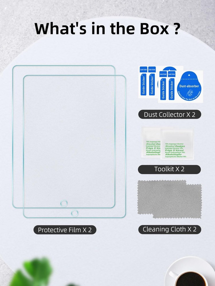 2 Pack Matte Screen Protector for iPad 9th 8th 7th Generation 10.2 Inch,9H Ha...