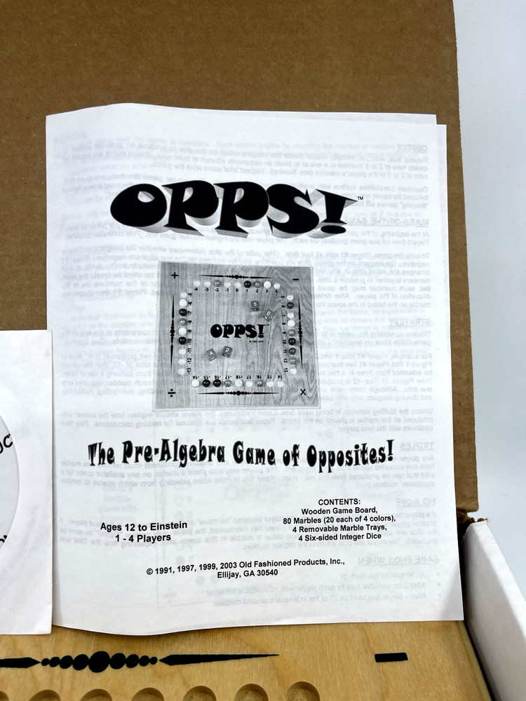 VTG Muggins Oops Algebra Analytical Math Learning Math Games Complete With CD