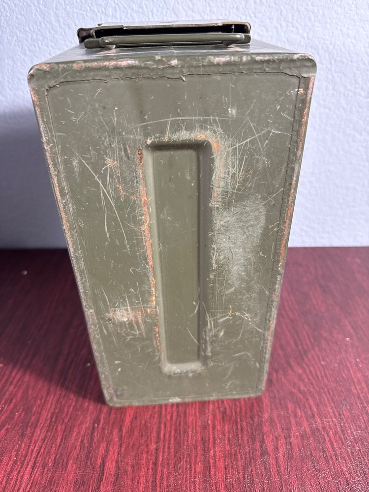 Ammo Storage Box, Metal, Empty, Hinged, Original Can, Select, 4 Available, Nice!