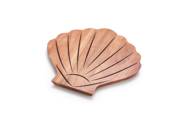 The Cellar Brown Coastal Shell Cheeseboard