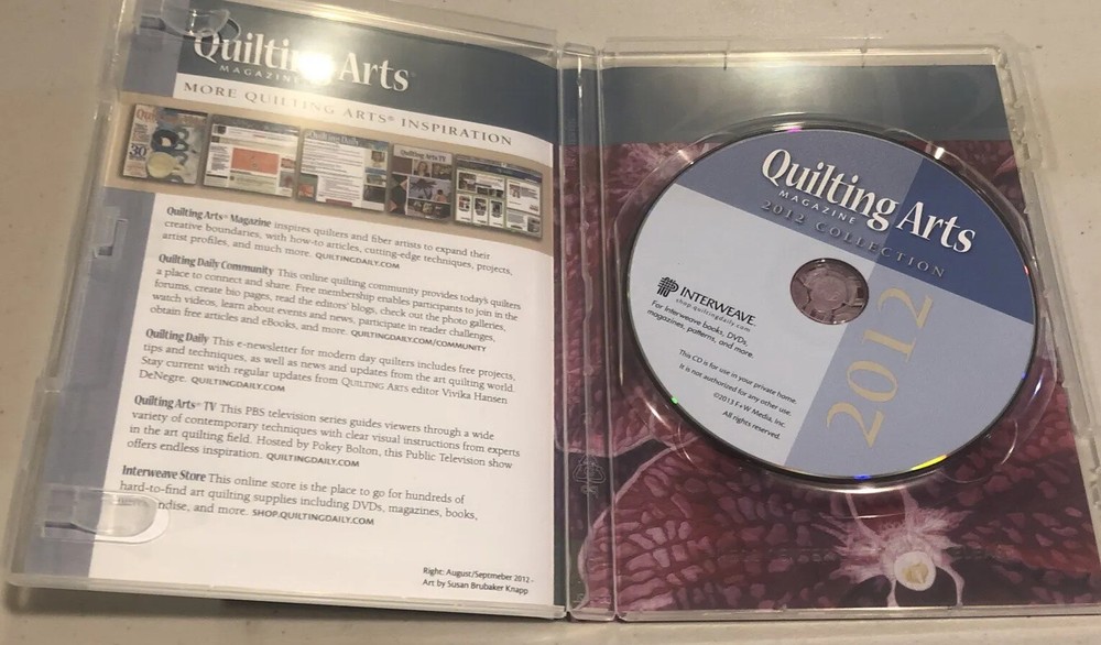 Quilting Arts 2012 Collection CD