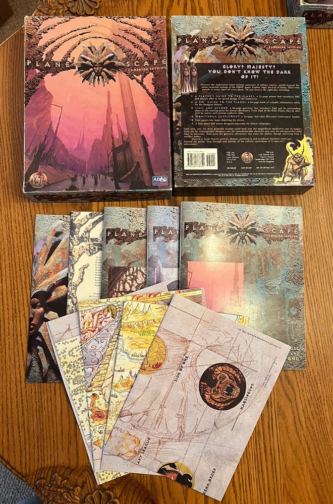 PLANESCAPE CAMPAIGN SETTING 1994 Dungeons & Dragons Boxed Set Complete & NM++!