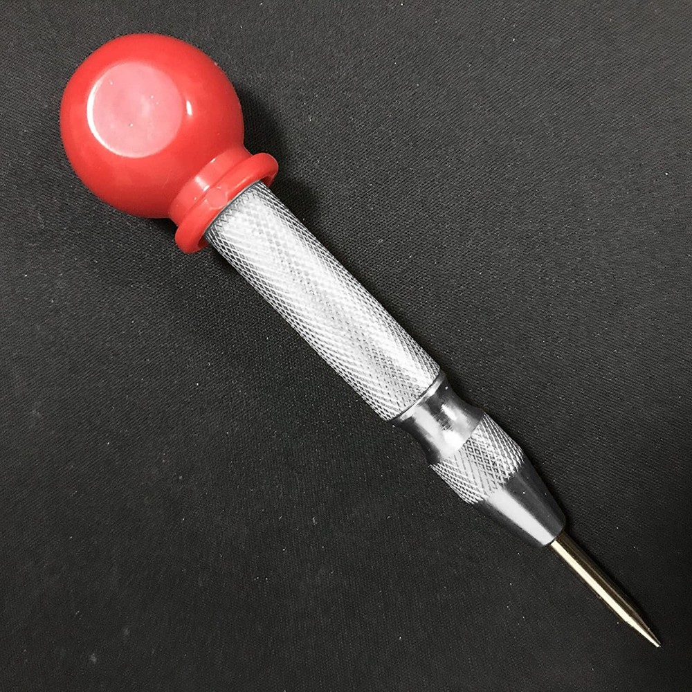 2PCS Automatic Center Punch Strikes Surface Hammer Spring Loaded Window Breaker