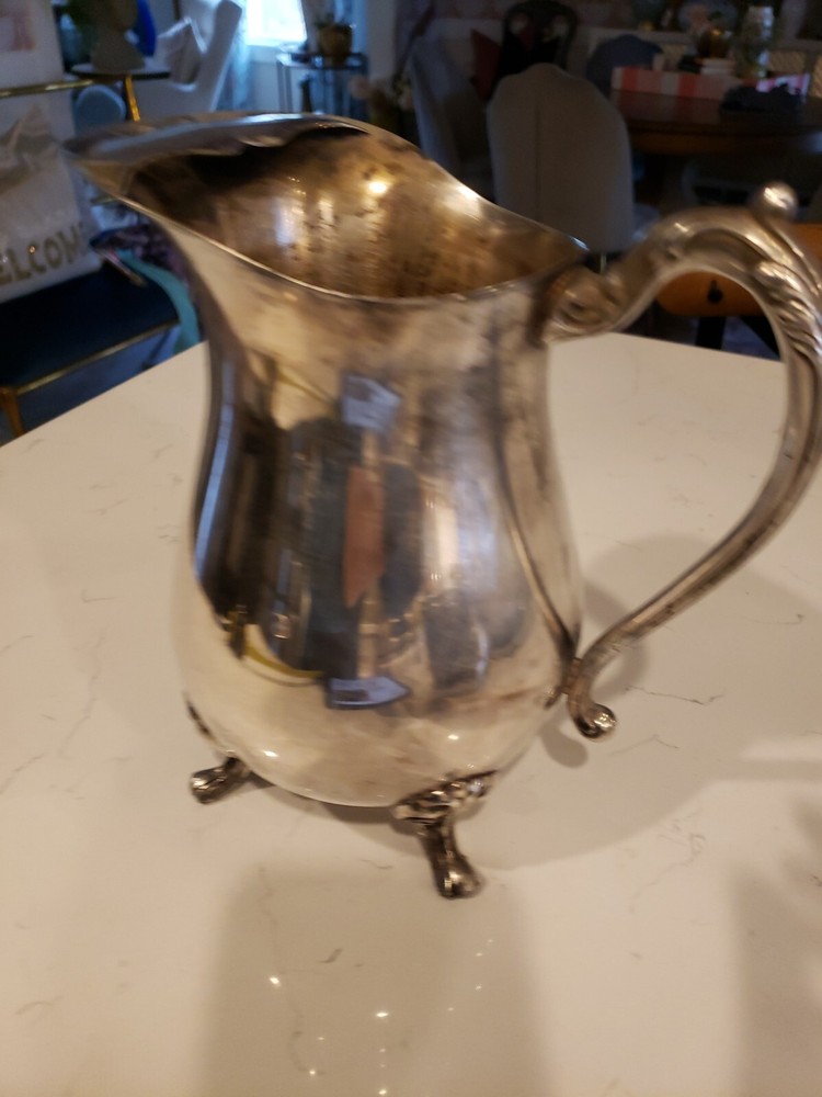 Vintage Silver Plated Water Pitcher