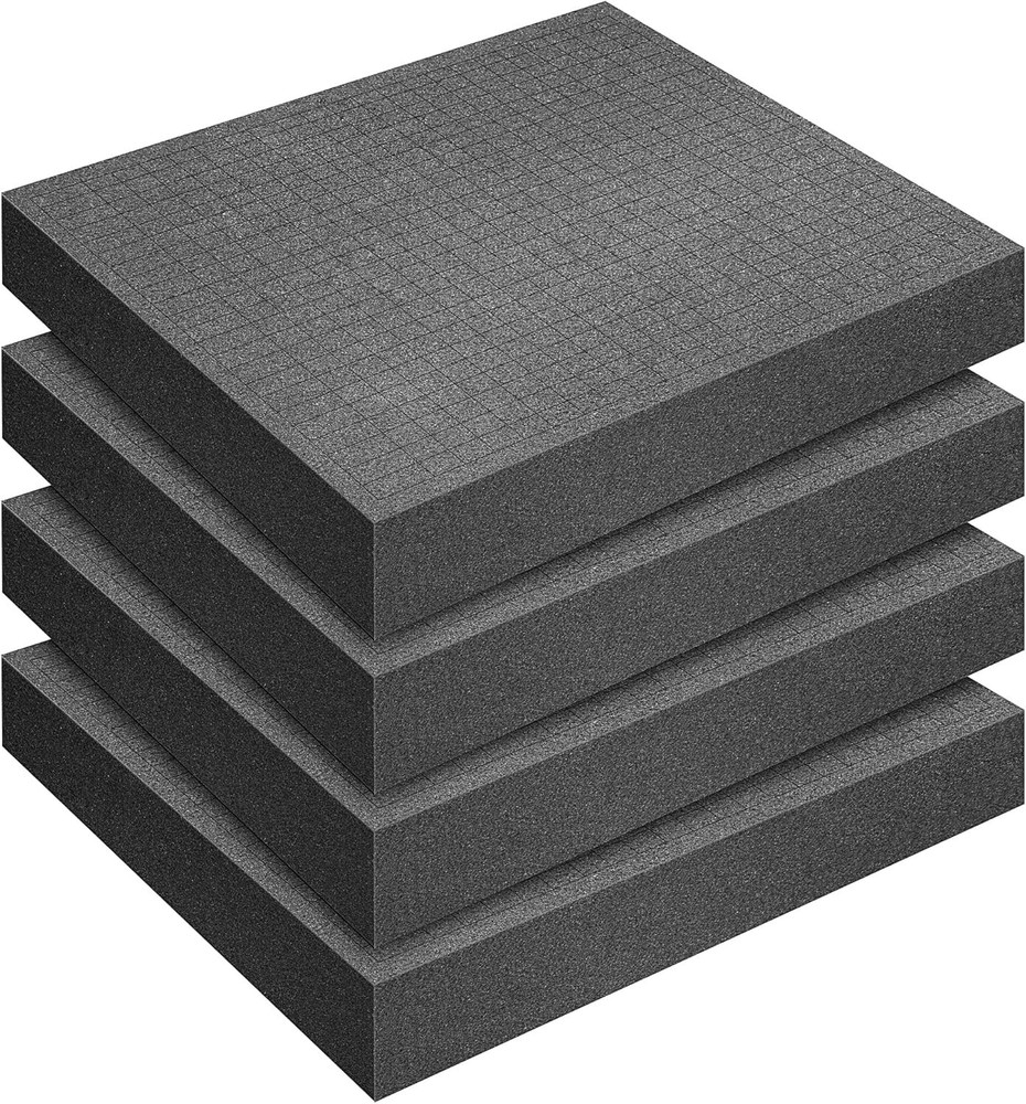 Durable Black Foam with Pick & Pluck Design - Perfect for Game Boxes & Tools
