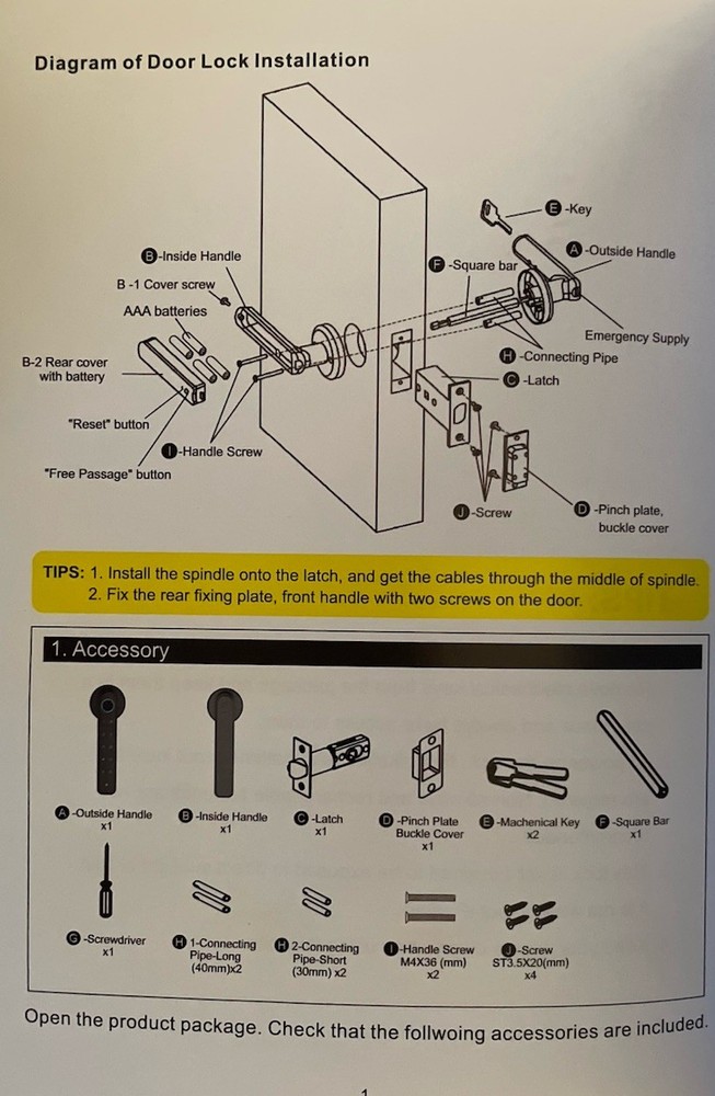 Fingerprint Passcode Smart Lock