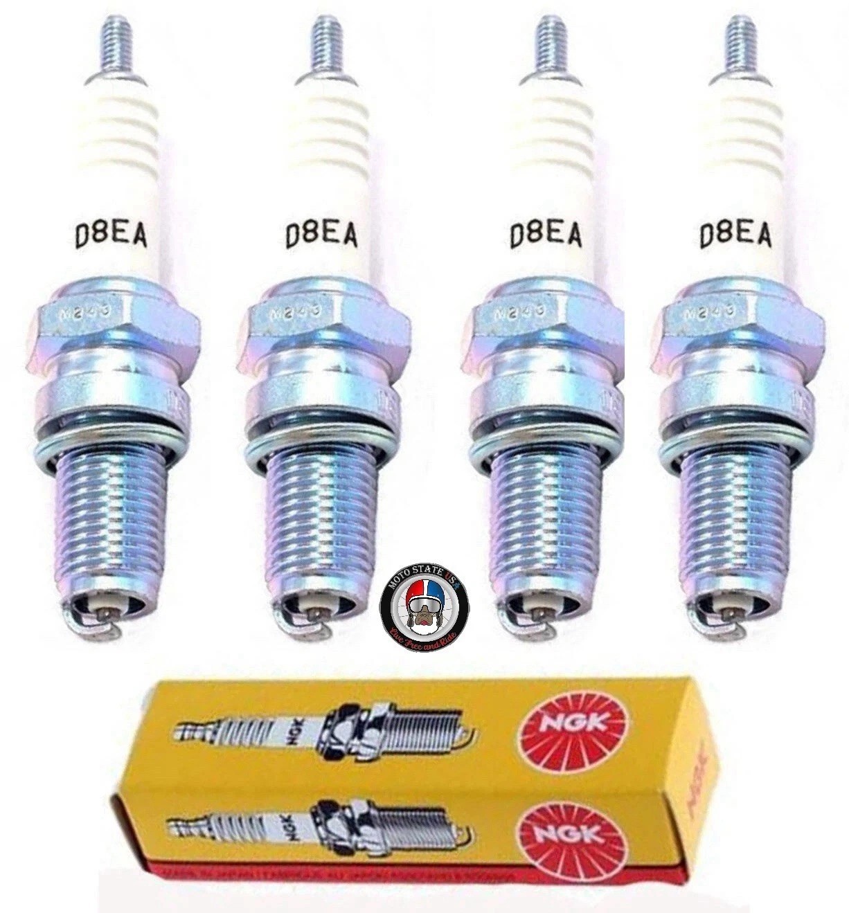 4 x NGK D8EA Spark Plugs For Suzuki Katana 600 GSX600F (1998-2006)
