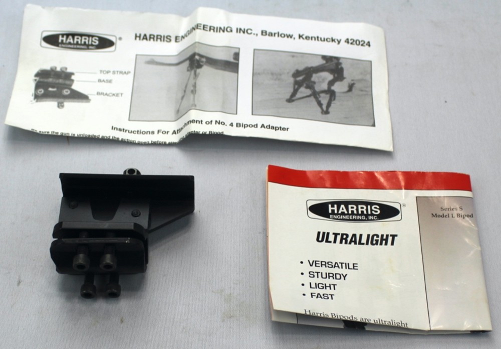 Harris Bipod Adapter #4 Unused NOS
