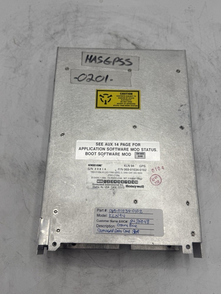 Bendix King KLN 94 GPS 069-01034-0102 READ