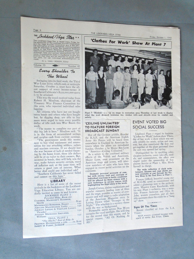 The Lockheed-Vega Star October 1, 1943