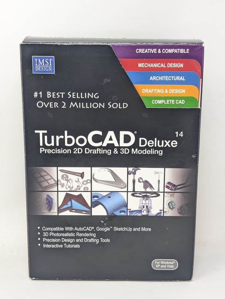 TurboCAD Deluxe 14 Precision 2D Drafting & 3D Modeling