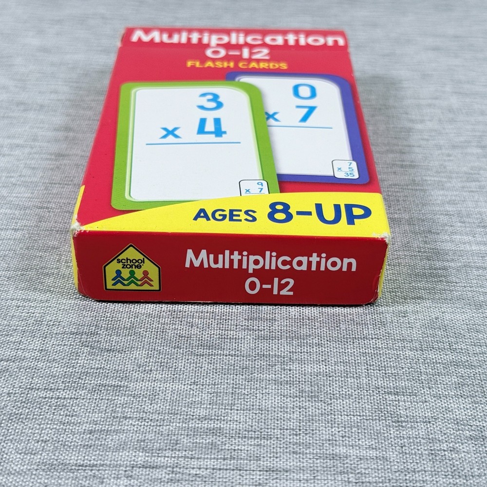 Multiplication Flash Cards 0-12 Flash Cards Elementary Grade Math for Ages 8+
