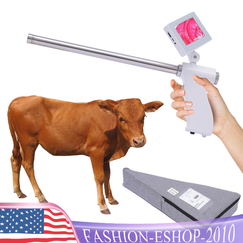 Insemination Kit w/ Adjustable HD Screen For Cows Cattle Visual Insemination Gun