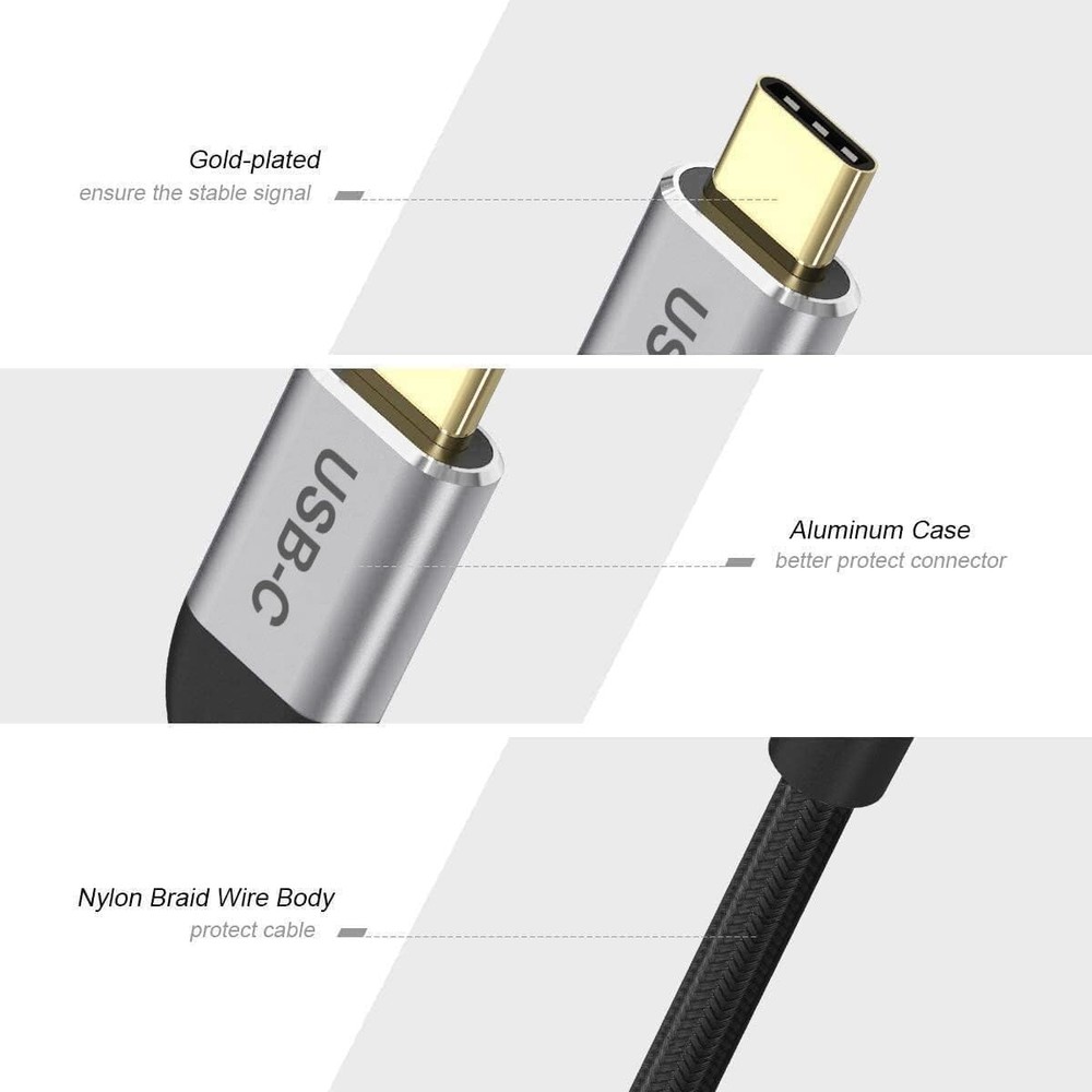 QGeeM USB C to HDMI Adapter 4K Cable