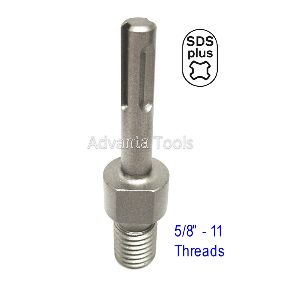 Combo: 5” Dry Diamond Core Drill Bit for Hard Concrete with SDS Plus Adapter