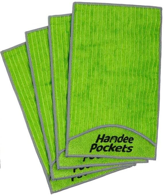 4 Handee Pockets (2 Packs) Multi-Purpose Microfiber Cleaning Towels NEW