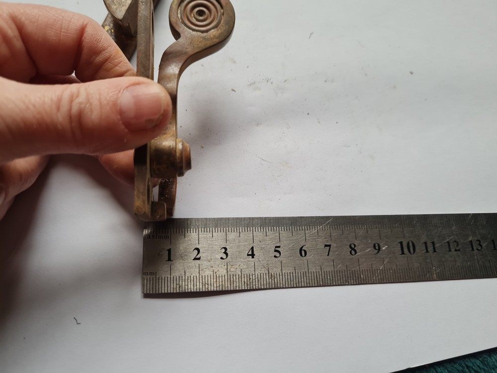 Old Vintage Brass Sash Window Lock