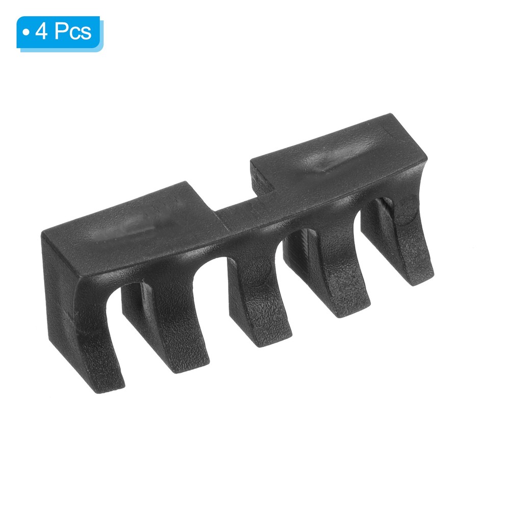 4Pcs Embedded Badminton Stringing Racquet Load Spreader Adapter Protector, Black