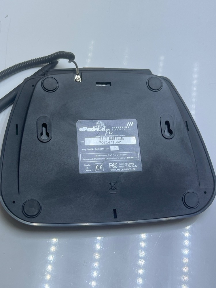 Interlink ePad-i.d. Pro Electronic Signature Pad ePad 54-66414 Stylus 24-87594