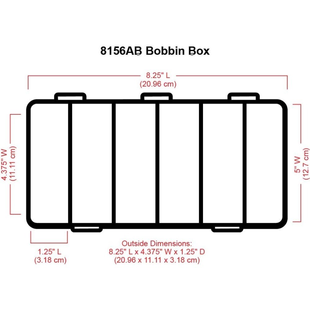 Sewing Bobbin Organizer Large Plastic Storage Case Clear Thread Spool Holder Box