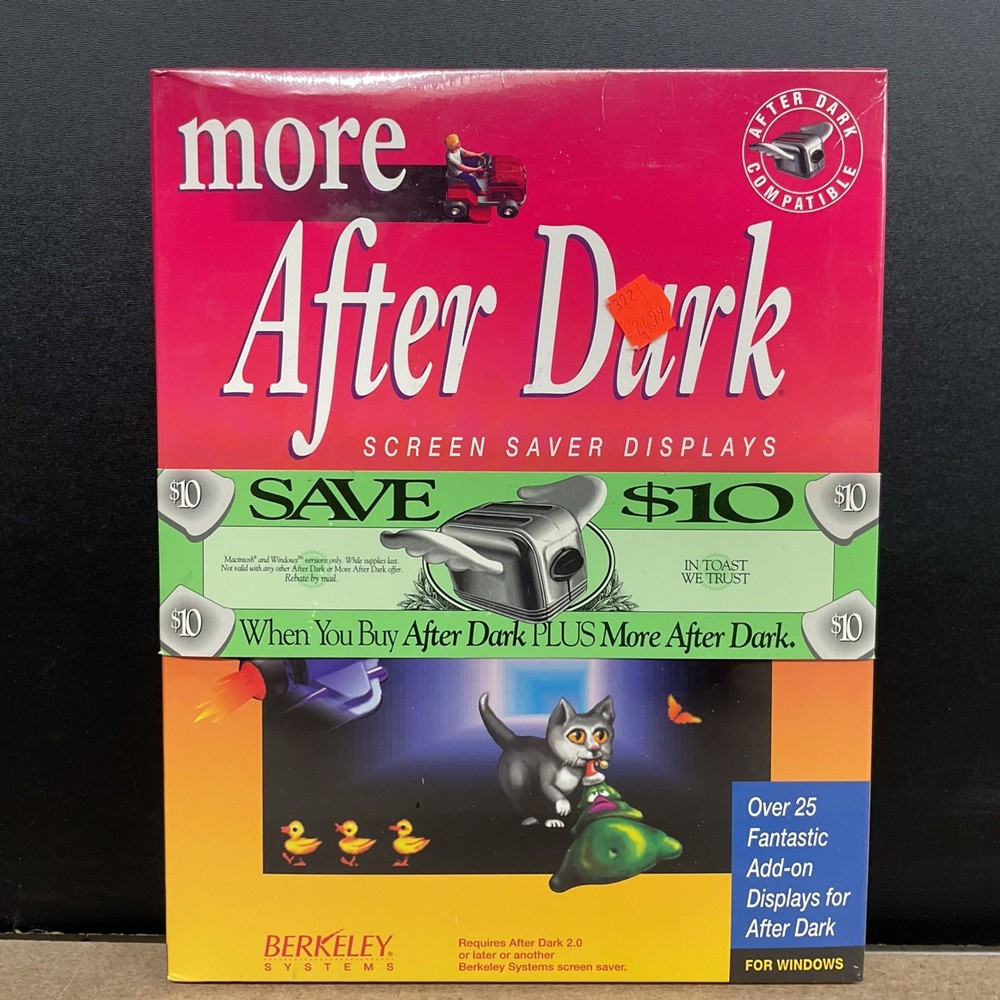 Berkeley Systems More After Dark Version 1.0 For Windows Factory Sealed