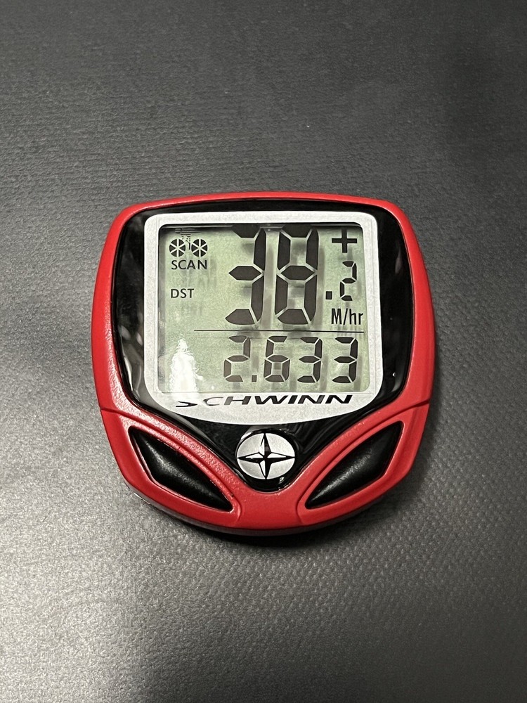 SCHWINN WIRED 12 FUNCTION BIKE CYCLING COMPUTER SPEEDOMETER TRIPMETER ODOMETER