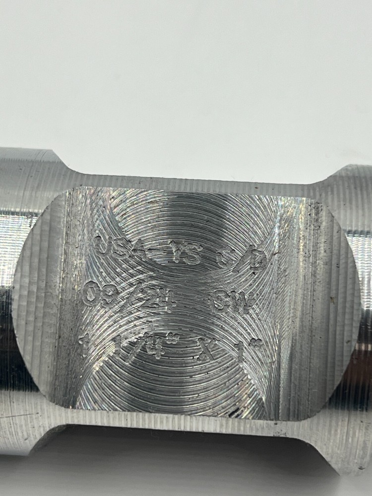 CNC Machining Component Part 1/4" X 1" Steel Silver