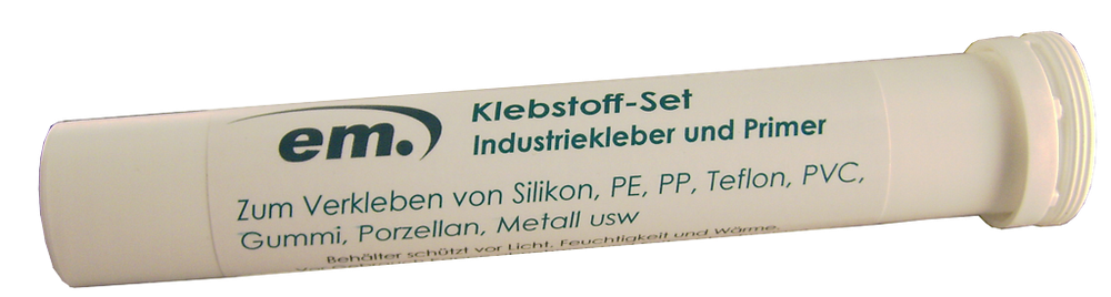 Klebstoffset zum Kleben von Silikon