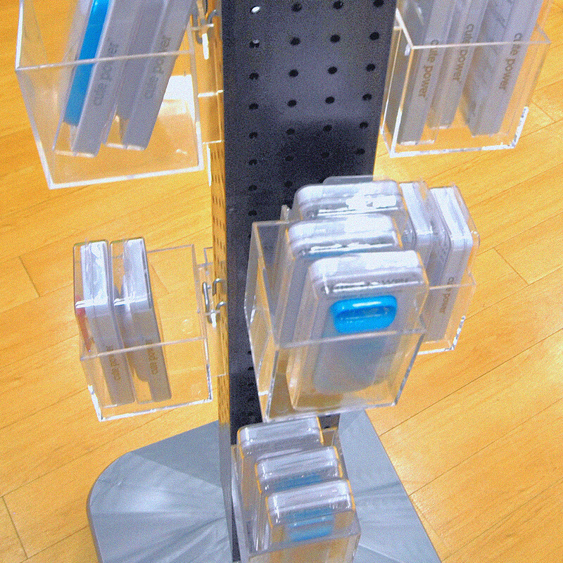 Azar Displays 4" Cube Bin for Pegboard or Slat wall, 4-Pack