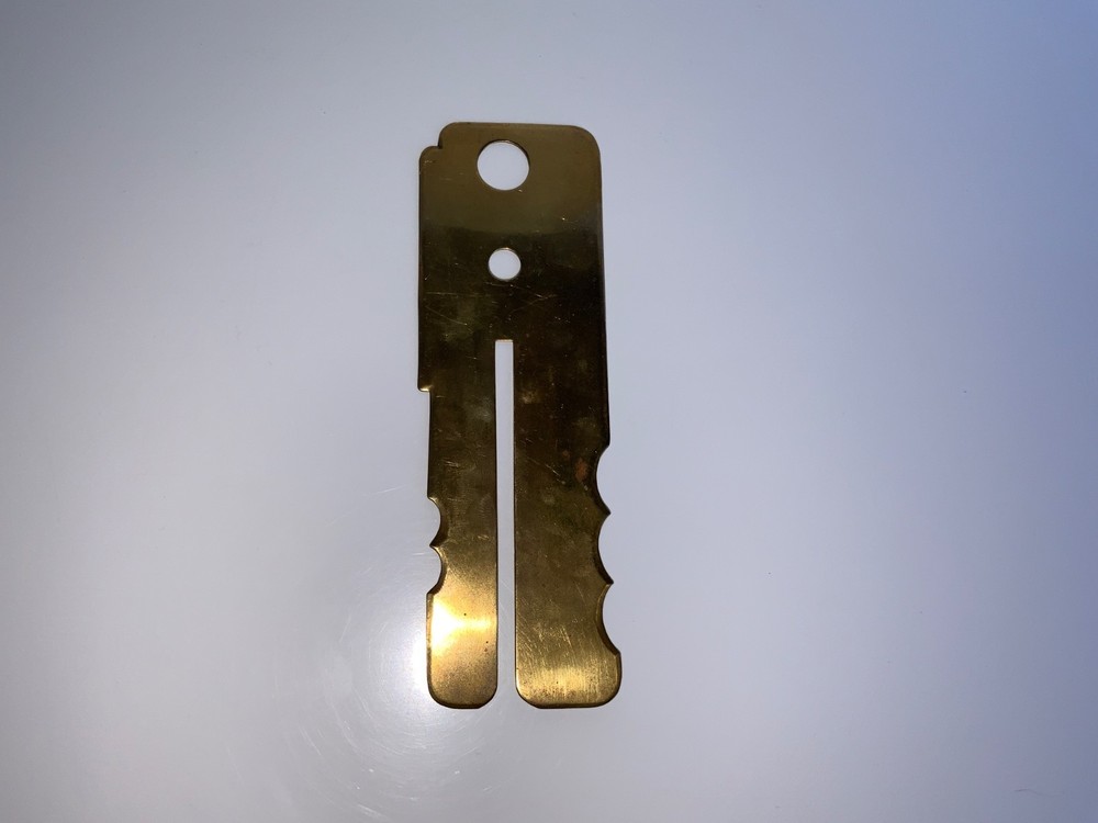 WWII British RAF Airman's Brass Button Cleaning Guard - 1940