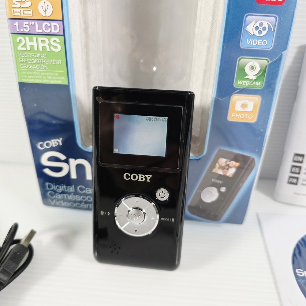 Coby Snapp CAM3000 1.3MP 32MB Memory Camcorder - Tested Complete