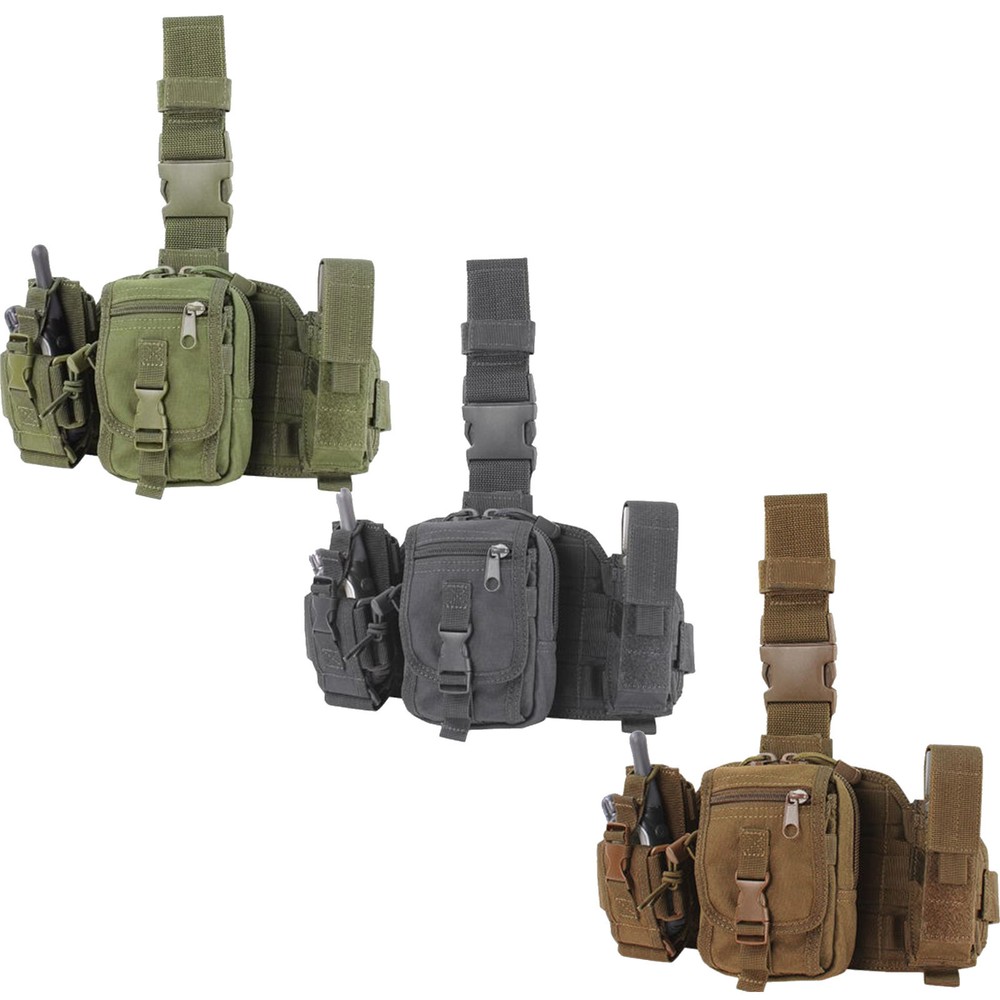 Condor MA25 Tactical Drop Down Leg Rig MOLLE Modular GPS Tool Utility Pouch