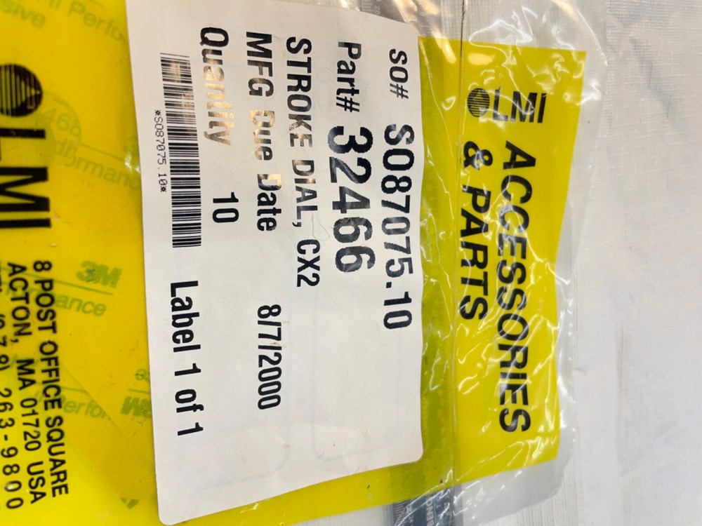 LMI Pump Parts - Stroke Knob Label