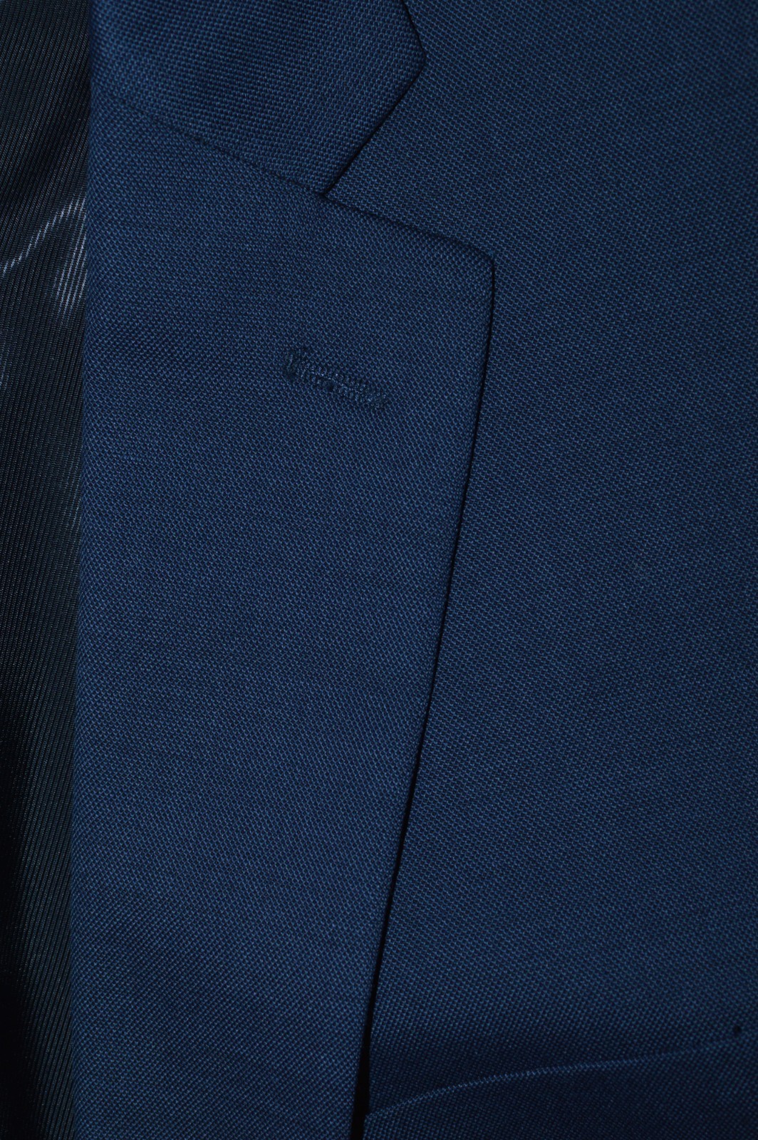 Llike New (2Pc Suit 50L 50 Long L) STAFFORD Blue Wool Travel Suit 46x29.5