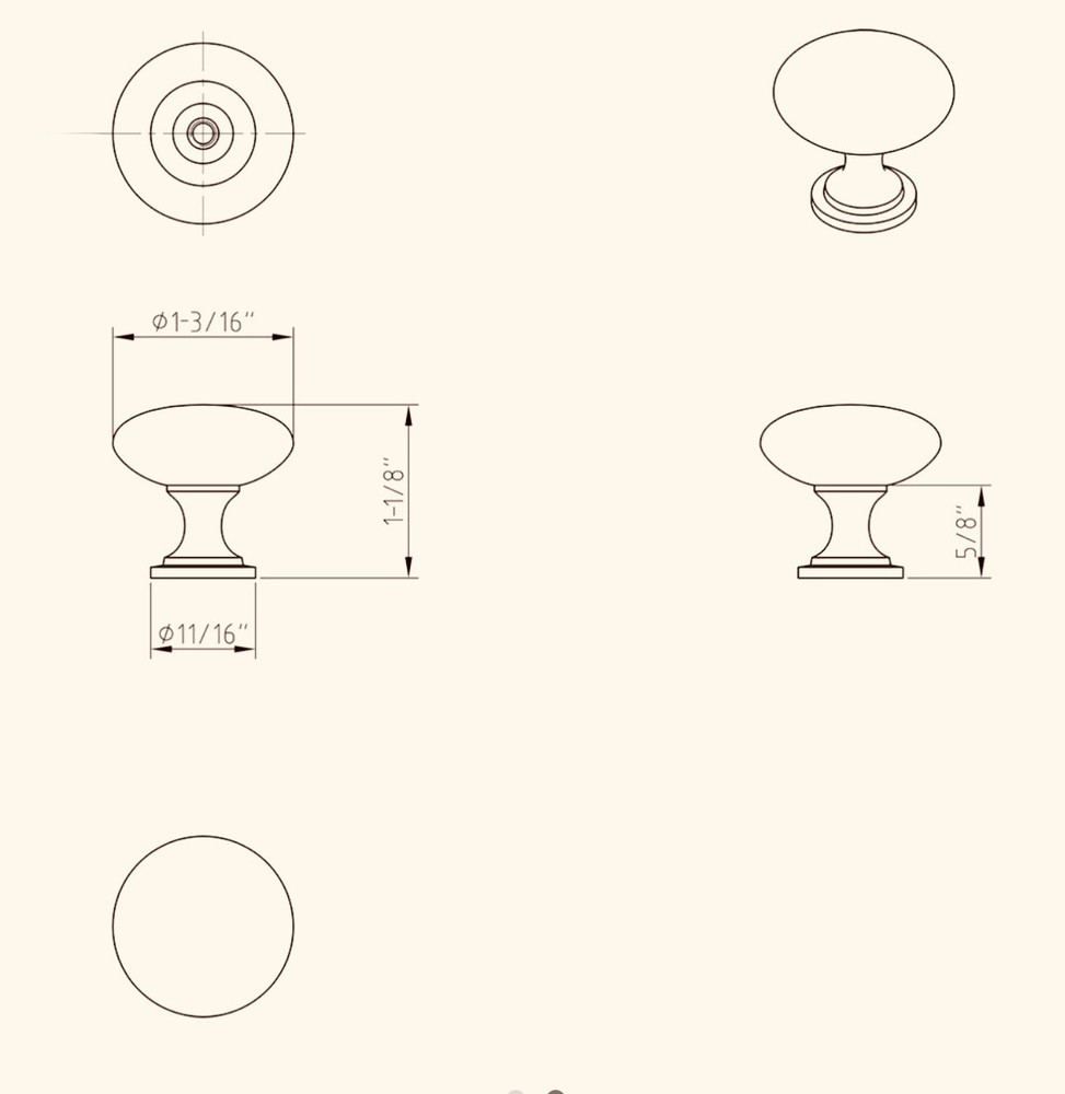 3910-SN Decorative Cabinet Knobs 25 Pk Satin Nickel Elements Hardware Resources